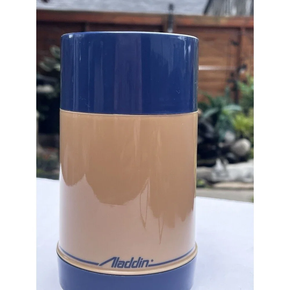 Vintage Late 1970s/Early 1980s Aladdin Wide Mouth Pint Thermos